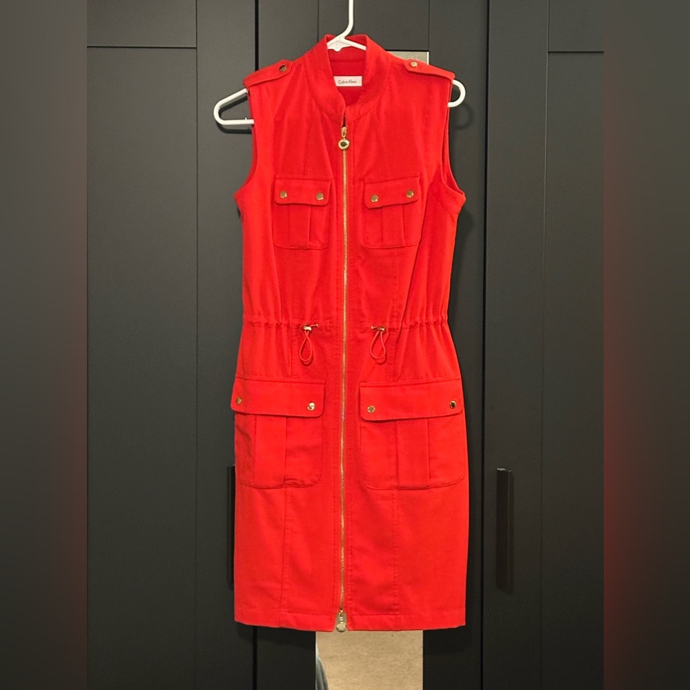 {Calvin Klein} EUC Red Dress